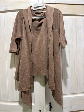 J. Jill Women's Open Front Draped Cardigan Sweater - Brown